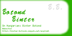 botond binter business card